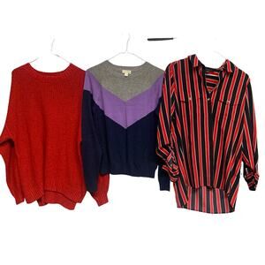 Women’s Casual Bundle – Sweaters Tommy Hilfiger Button Up Cozy Lot